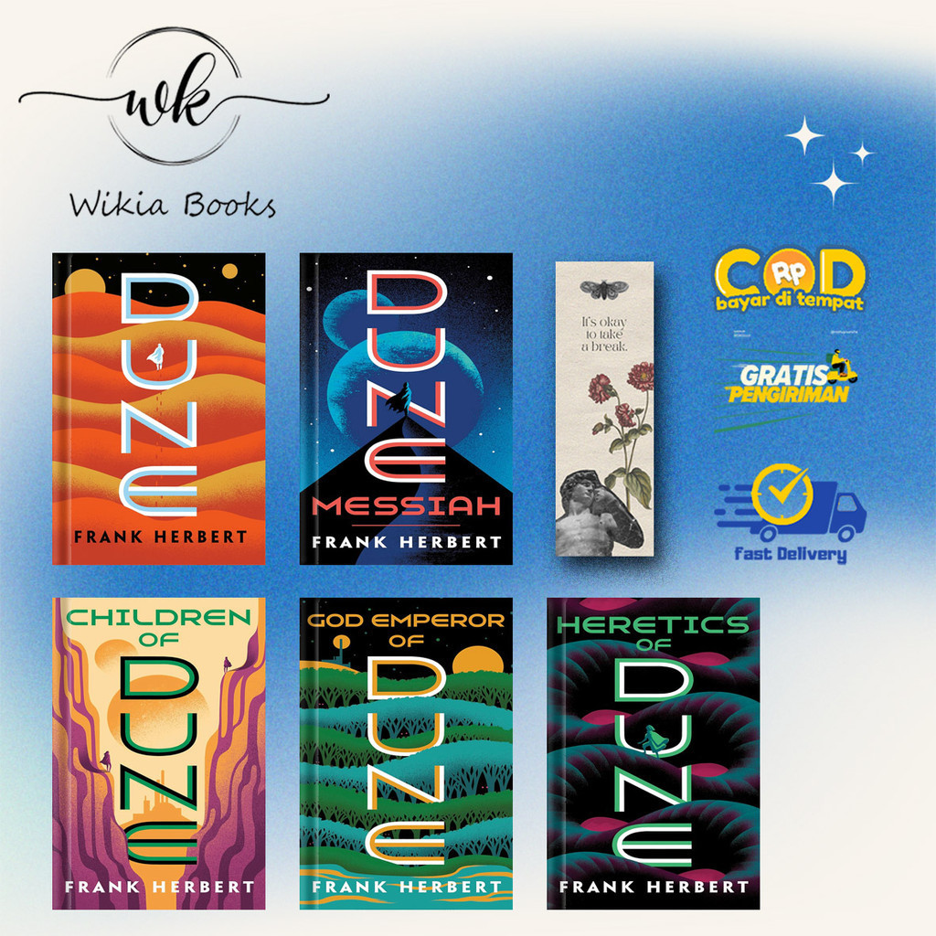 BUNDLE / COMPLETE Dune Series Set (6 Books) Dune | Dune Messiah | Children of Dune | God Emperor of 