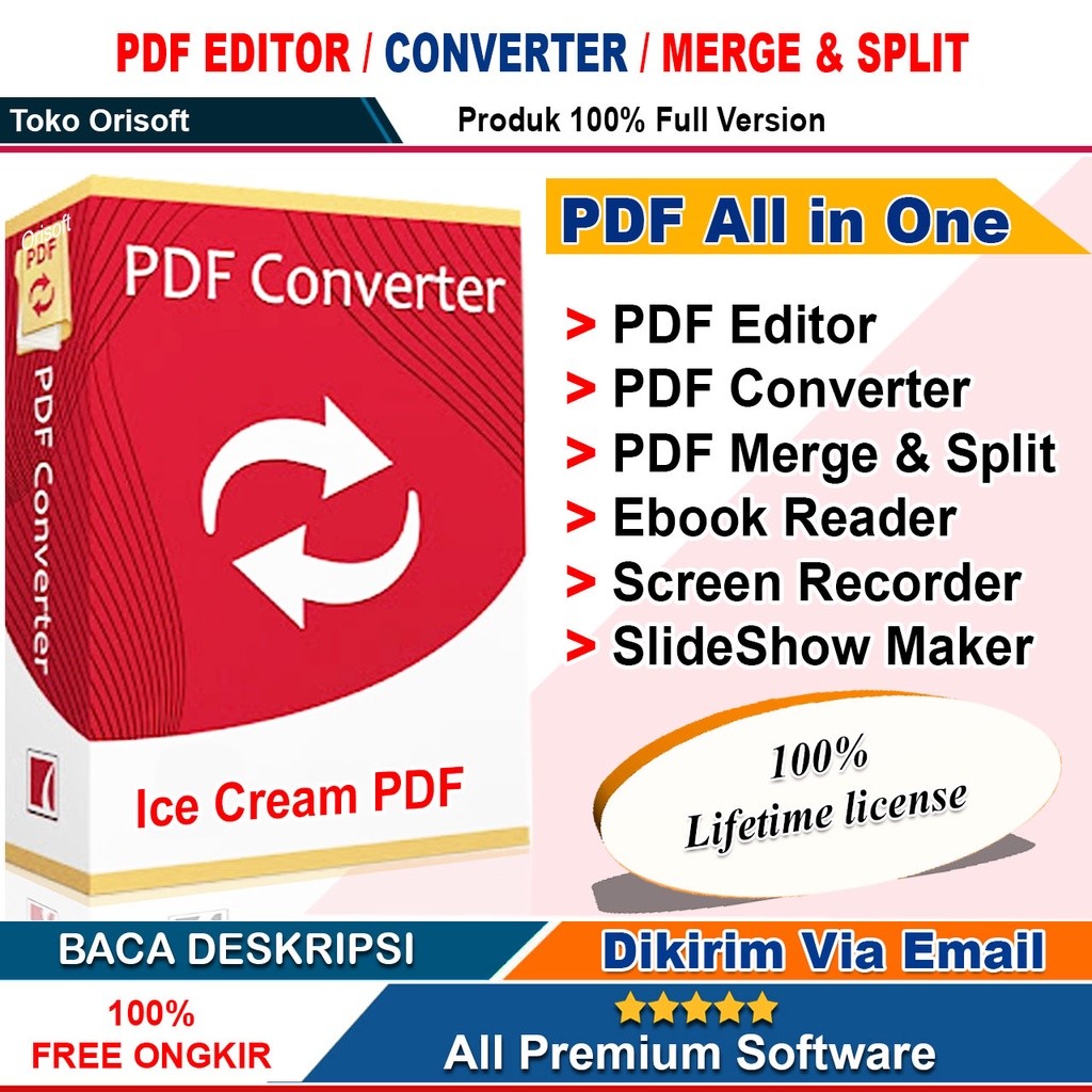 PDF Merge Split Edit Convert + Screen Recorder E b o o k Reader SlideShow Maker Full