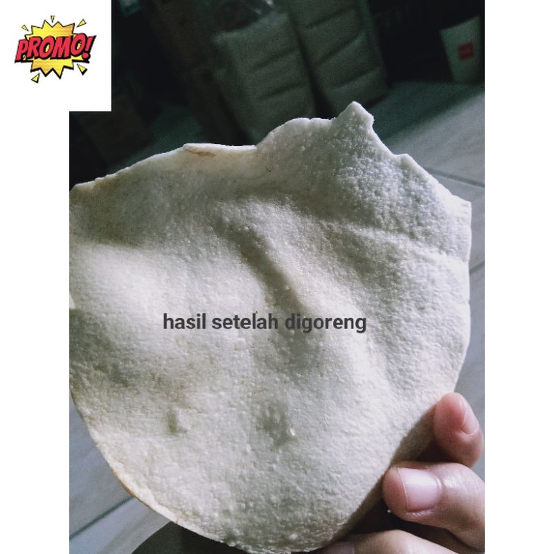 Kerupuk gadung mentah empuk super gurih krecek gadung