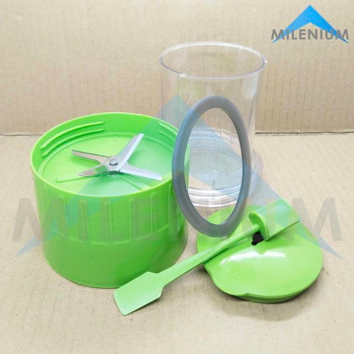 Mounting + Gelas SET Bumbu Pisau Blender / Chopper Bumbu Blender Miyako BARU Warna HIJAU Gear Kopel 