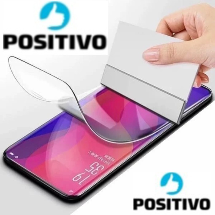 [Free Alat Pasang] Anti Gores Hydrogel HP Positivo Semua Tipe Full Cover Depan Belakang Clear Blue M