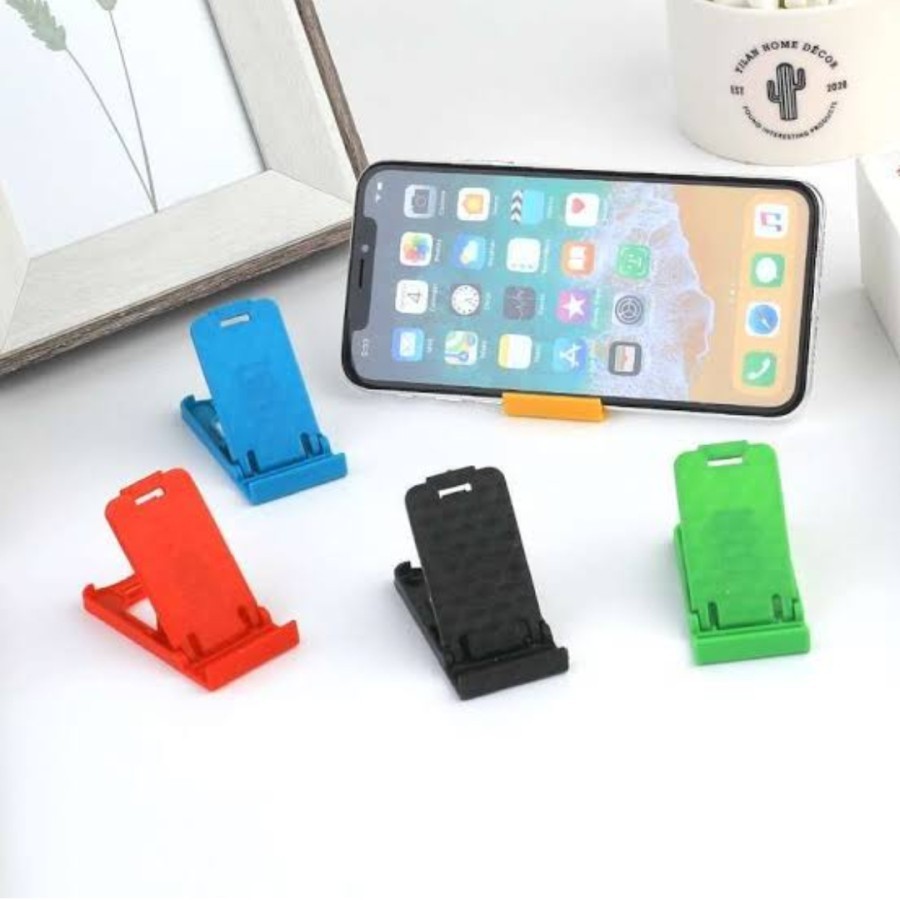 Stand Lipat Mini / FOLDING STAND / STAND HP / Dudukan Handphone Tablet Lipat Kecil - MIX / RANDOM N2