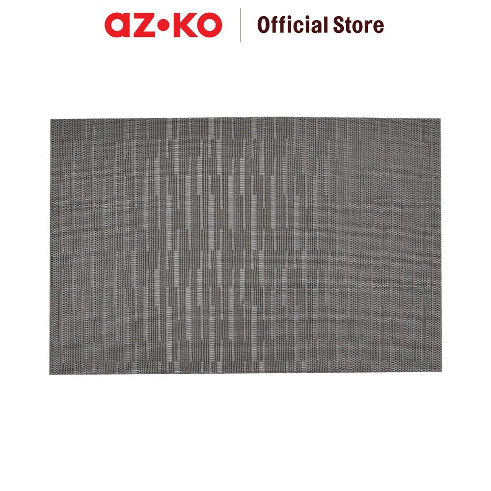 AZKO Forhom Set 4 Pcs Tatakan Piring - Abu-Abu Platemat Placemat Alas Piring Tablemat