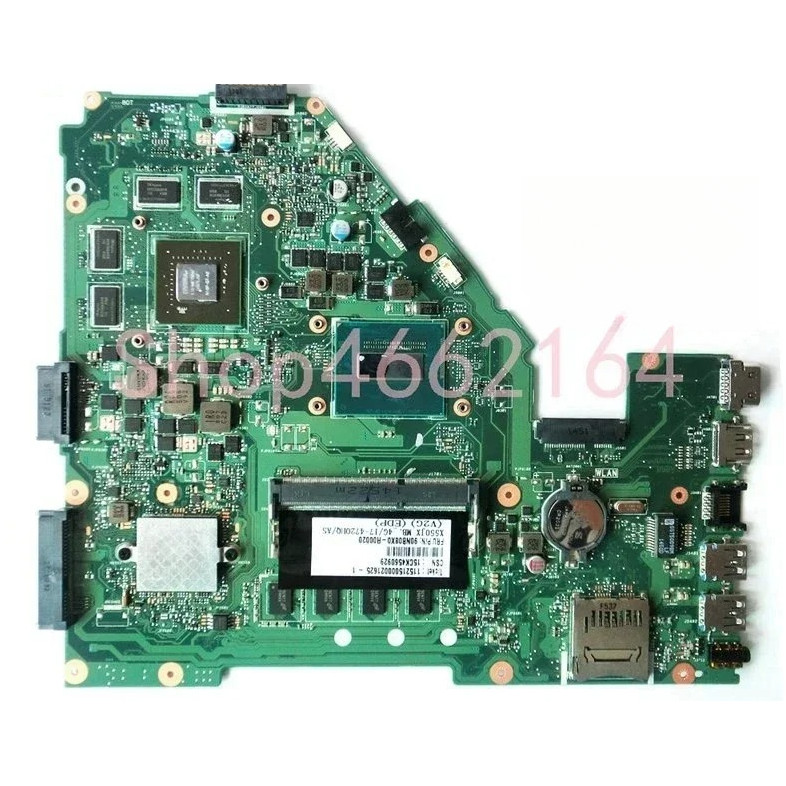 X550JX  i5 i7-4th Gen CPU 4GB-RAM GTX930M GPU Mainboard For Asus FX50J ZX50J A550J X550JK X550JD X55