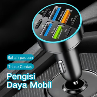 Mobil Charger Fast Type 66W Car IOS LCD Mini Safe Speed USB Android