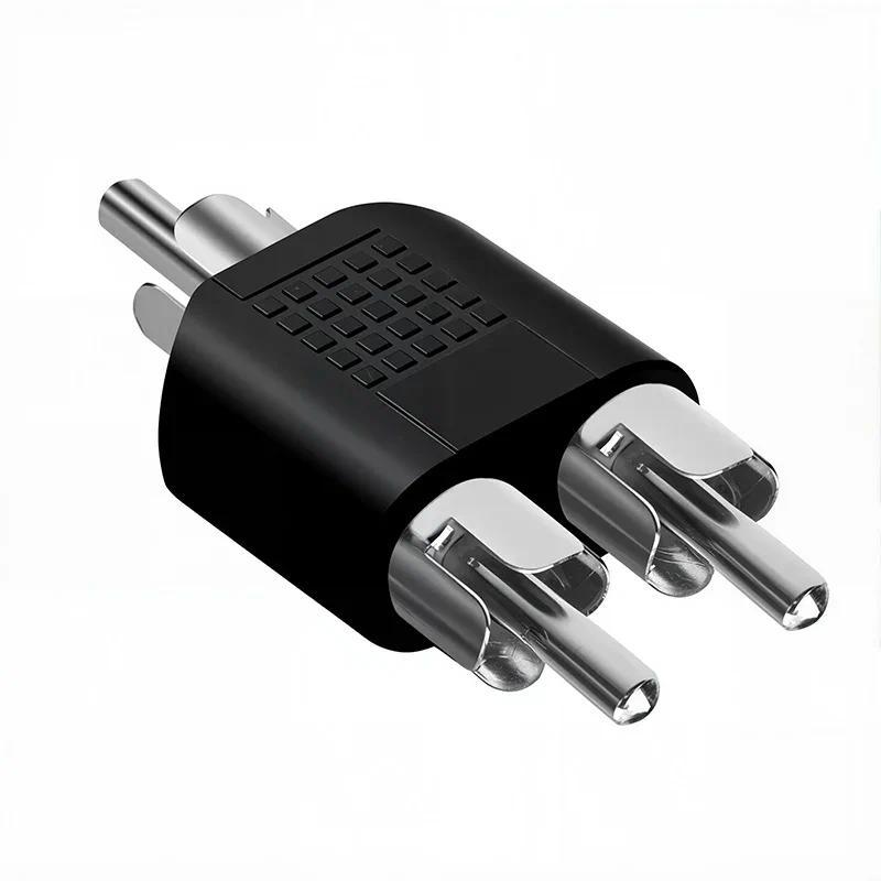 5Pcs RCA Lotus Male Plug RCA Lotus Female Jack Socket 3 Female 3Way Adapter RCA Auo Connector for Au