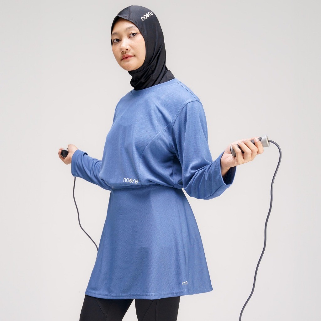NOORE SPORT HIJAB - Arabella Top Pro - Baju Olahraga Wanita - Lightweight Quick Dry Breathable - Run