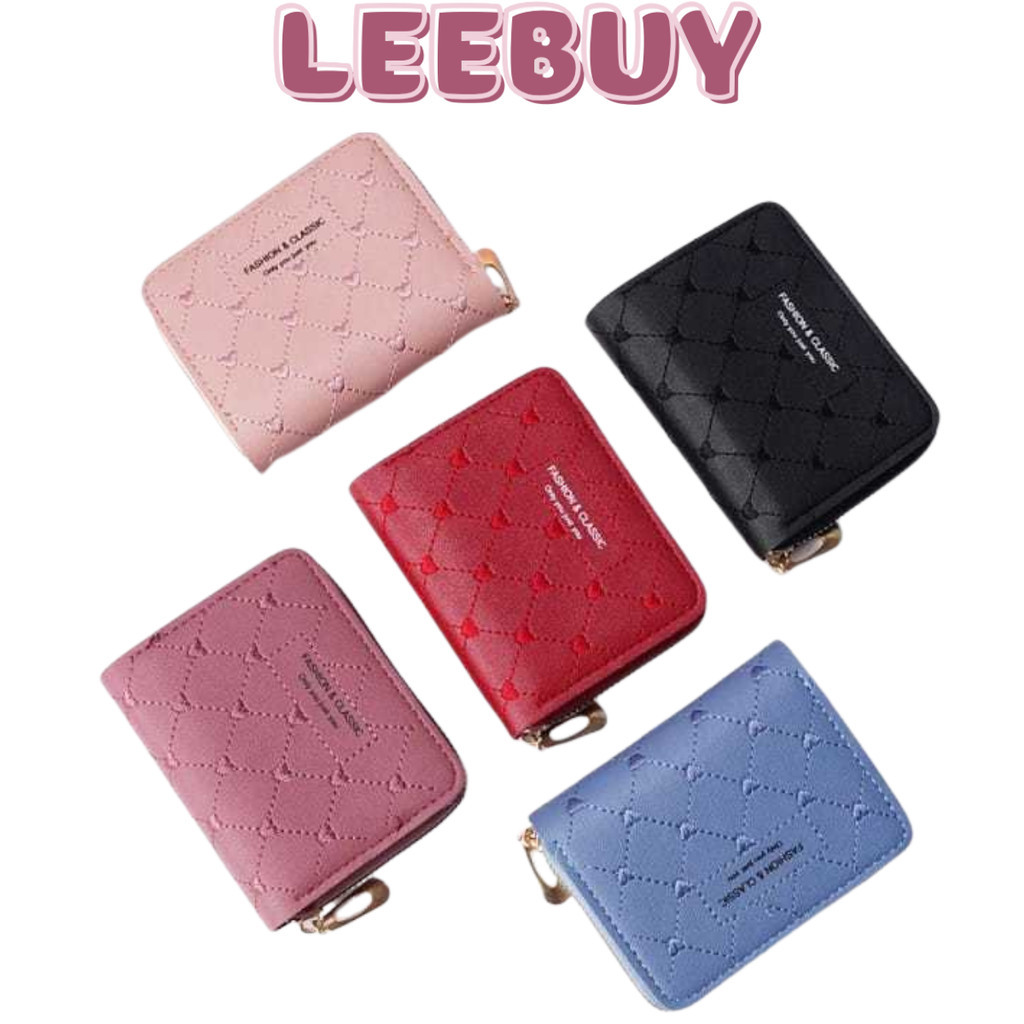 LEEBUY - DOMPET KOIN WANITA RESLETING  DOMPET LIPAT KOIN TAS DOMPET KARTU WANITA KOREA REAL PICT 888