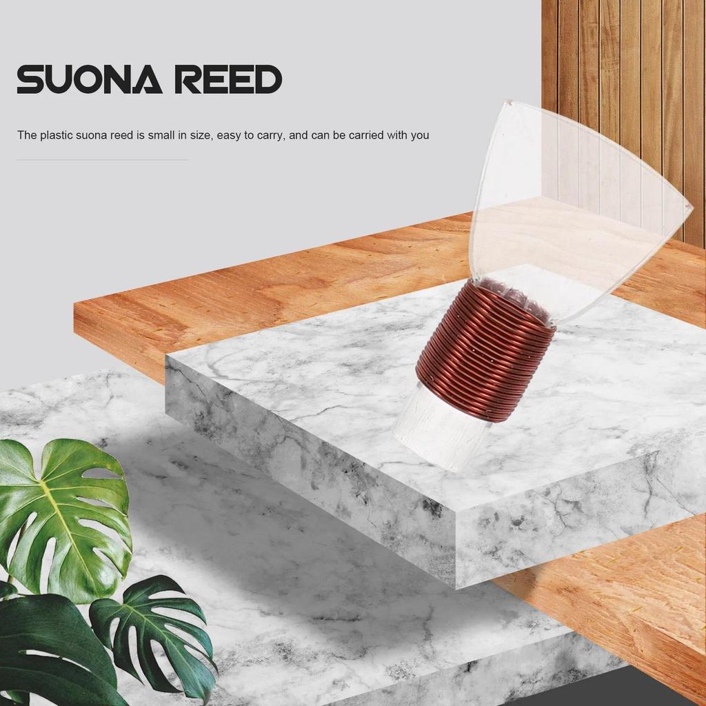 10Pcs Suona Reed Plastic Lightweight Suona Mouthpieces Accessories Portable RepairFree for Wind trum