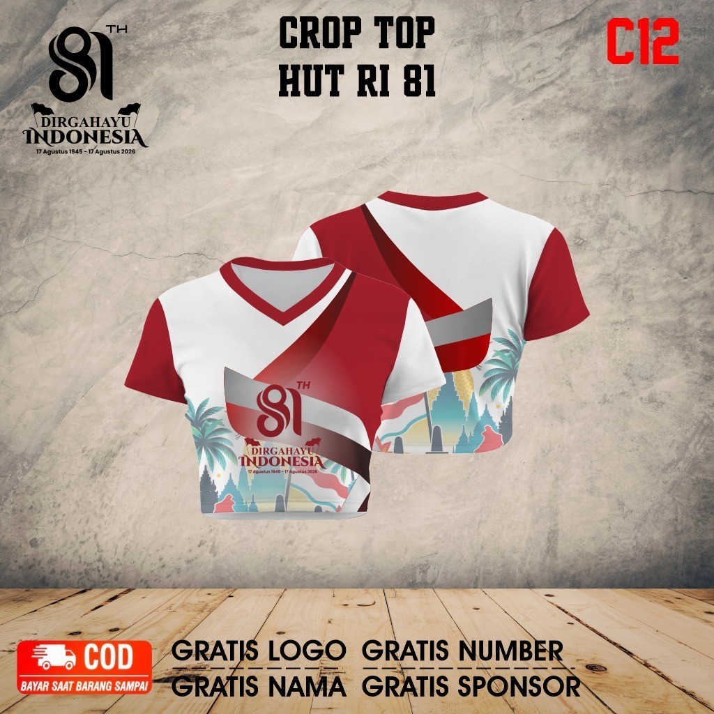 Arena Jersey - Jersey crop wanita bahan dryfit milano