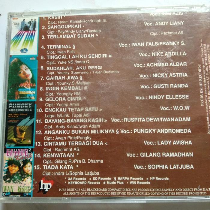 CD the best selection 15 POP ROCK. poppy mercury nike ardilla W.O.W