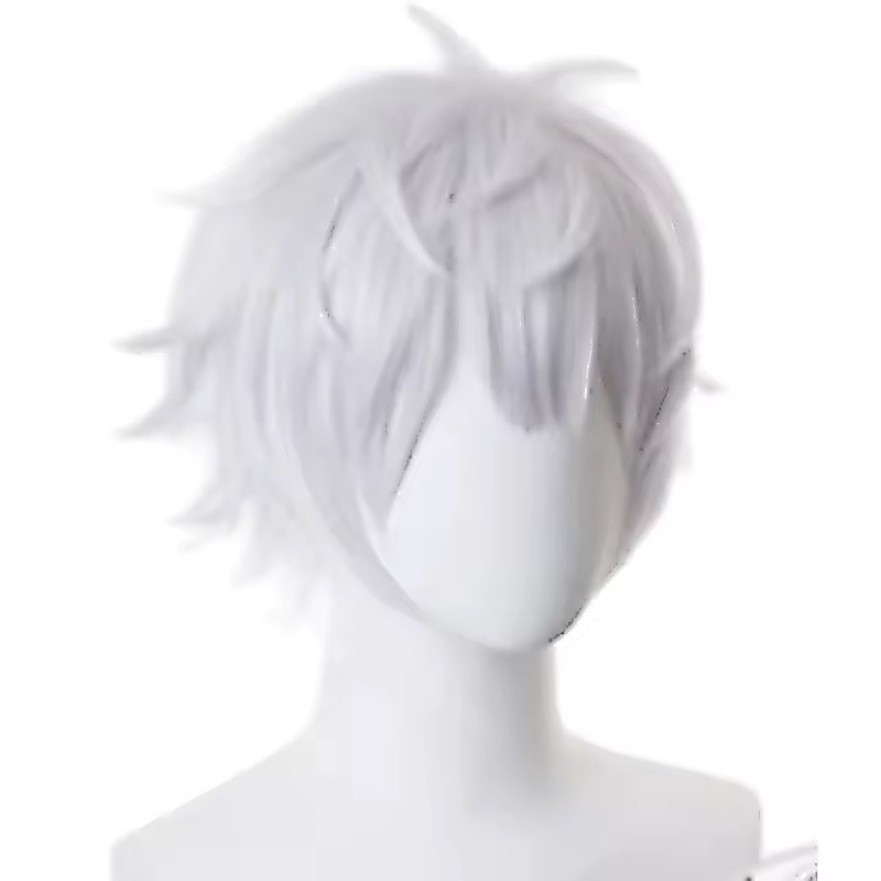 Gojo Satoru Wig Wig Rambut Gojo Rambut Gojo Satoru Wig Anime Cosplay Gojo Satoru Silver Gray
