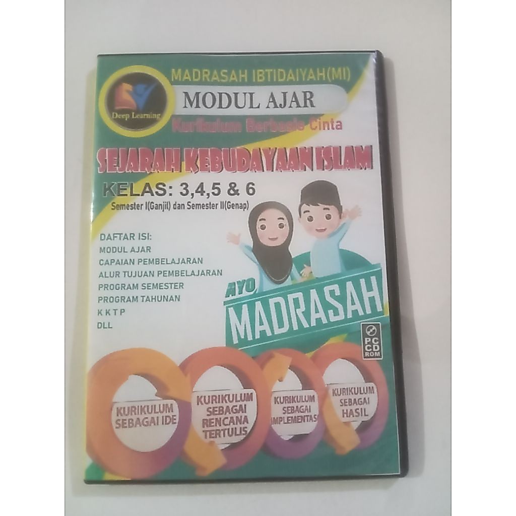 CD Perangkat Pembelajaran Modul Ajar Kurikulum Merdeka Deep Learning MI (Akidah Ahlak, SKI, Fikih, A