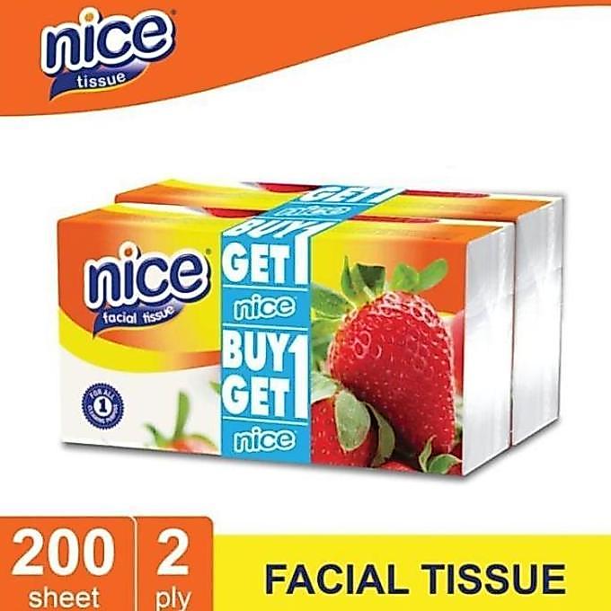 Buy 1 Get 1 Nice Facial Tissue 2Ply 200Sheet/