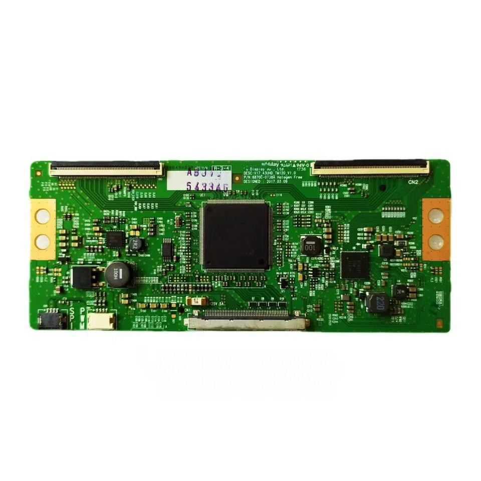 6870C-0738A Original T-con Board 6870C 0738A for TV 43'' 49'' 55'' Logic Board V17_43UHD_TM120_1.0