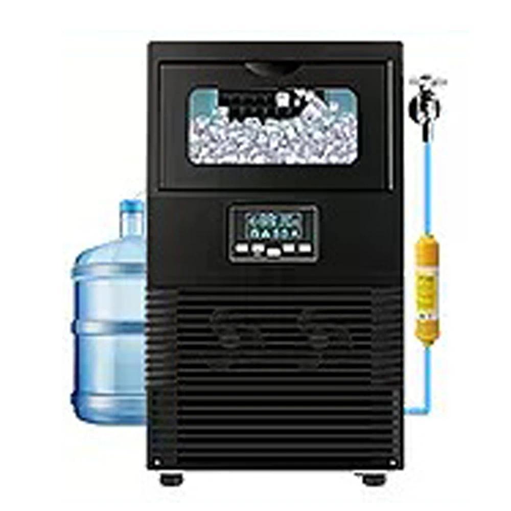 Cube Ice Machine Automatic Ice Maker Machine Water Inlet Ice Maker Desktop Commercial Mini Ice Maker