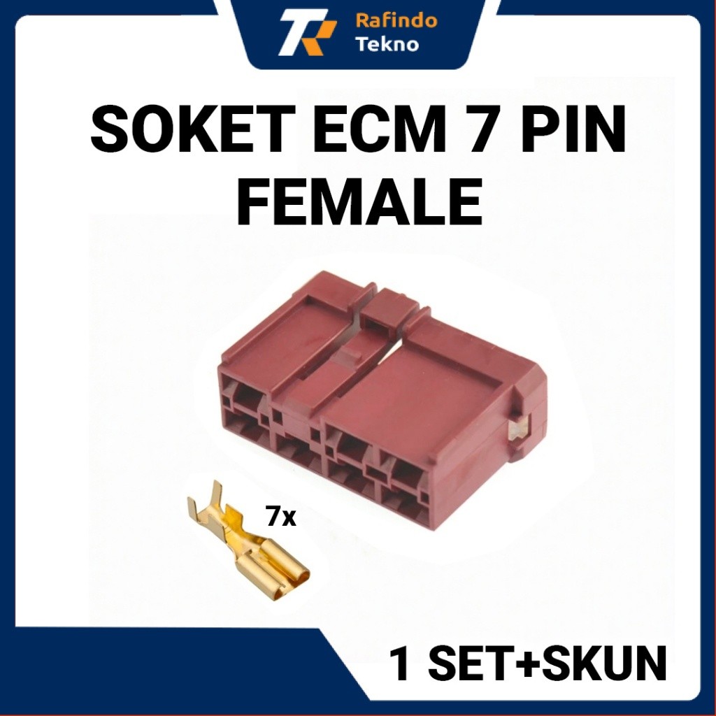 Soket ECM 7 Pin Female - Soket Spull ACG ECU ECM Beat ESP Scoopy