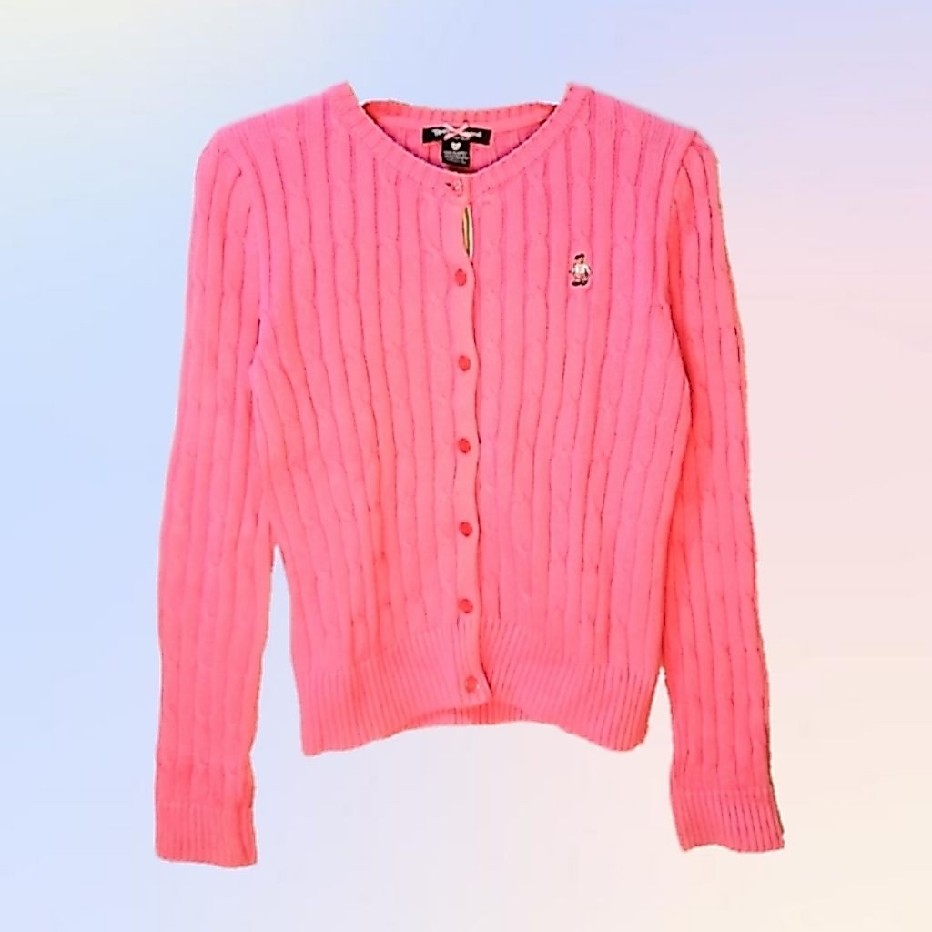 TEENIE WEENIE Pink Cable Cardigan
