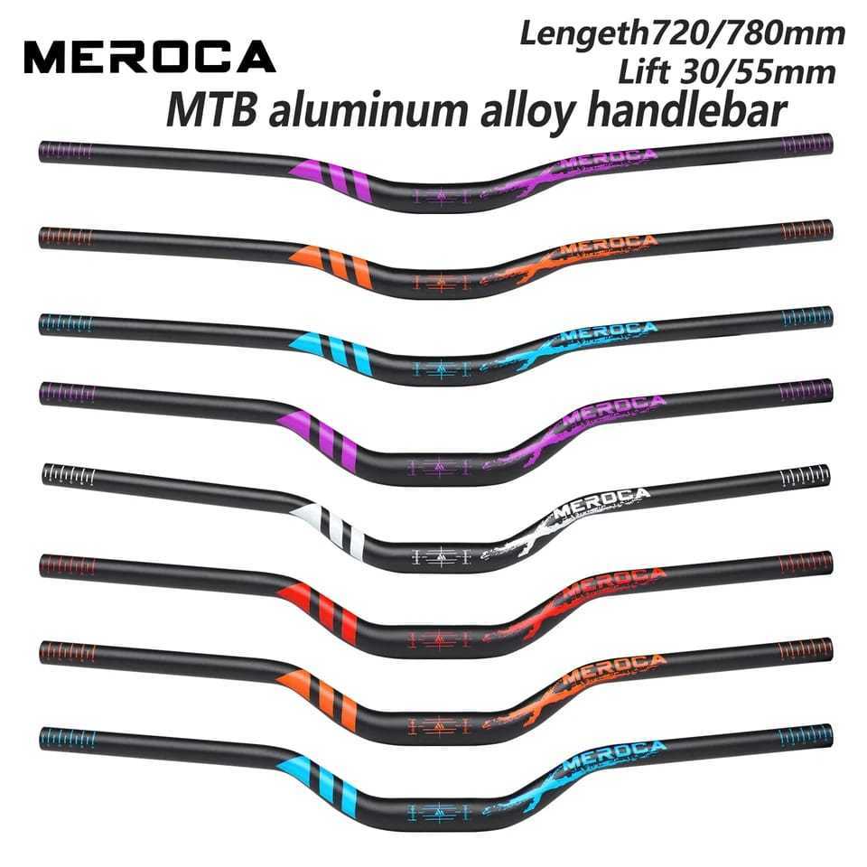 Foto Meroca Stang Handlebar Sepeda High tinggi Rise 30mm 55mm 31.8 x 720 780 mm Alloy