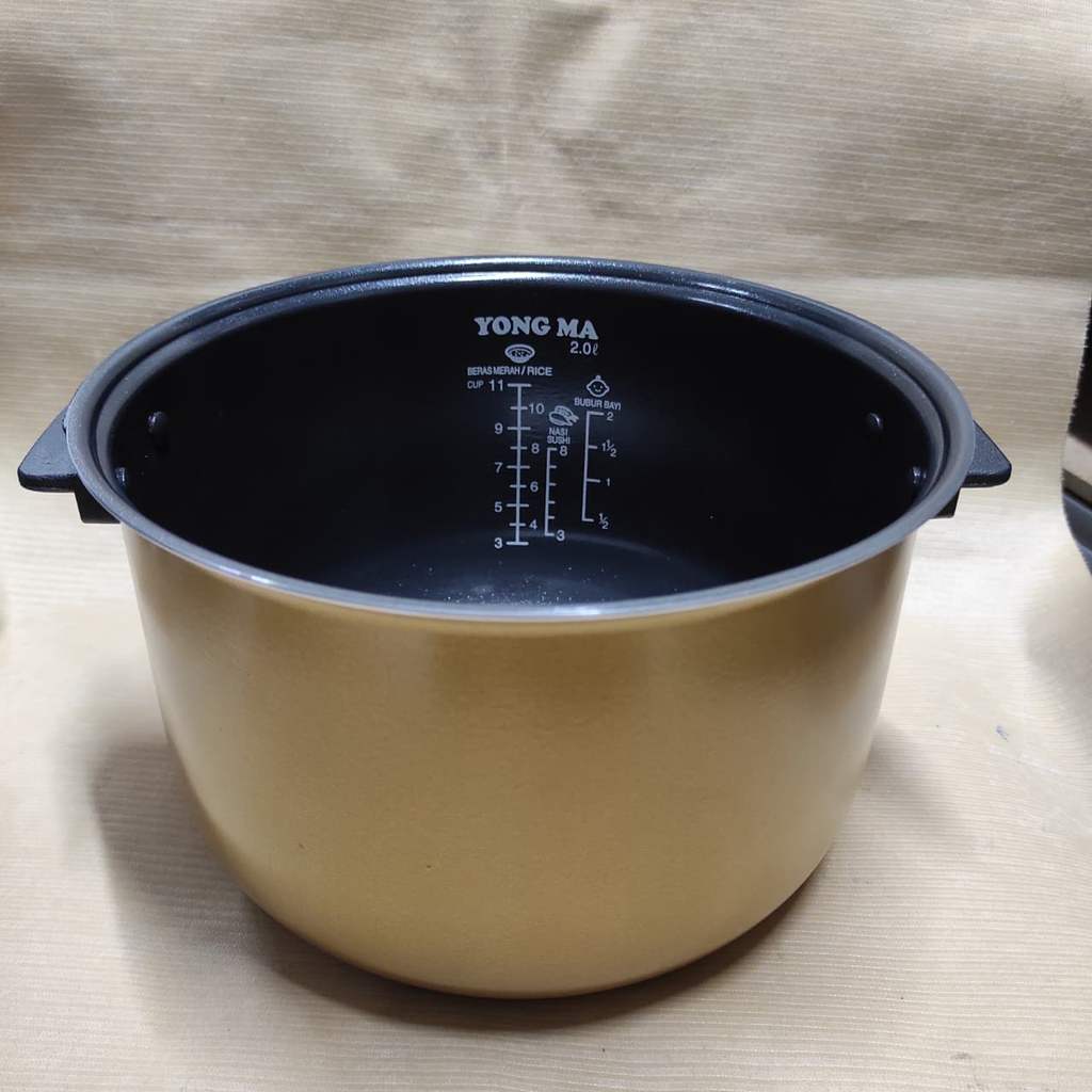 [ORI] Yongma SMC-8017 / YMC-801 | WING - PANCI INNER POT PAN WING GOLD CERAMIC Magic Com YONG MA Ric