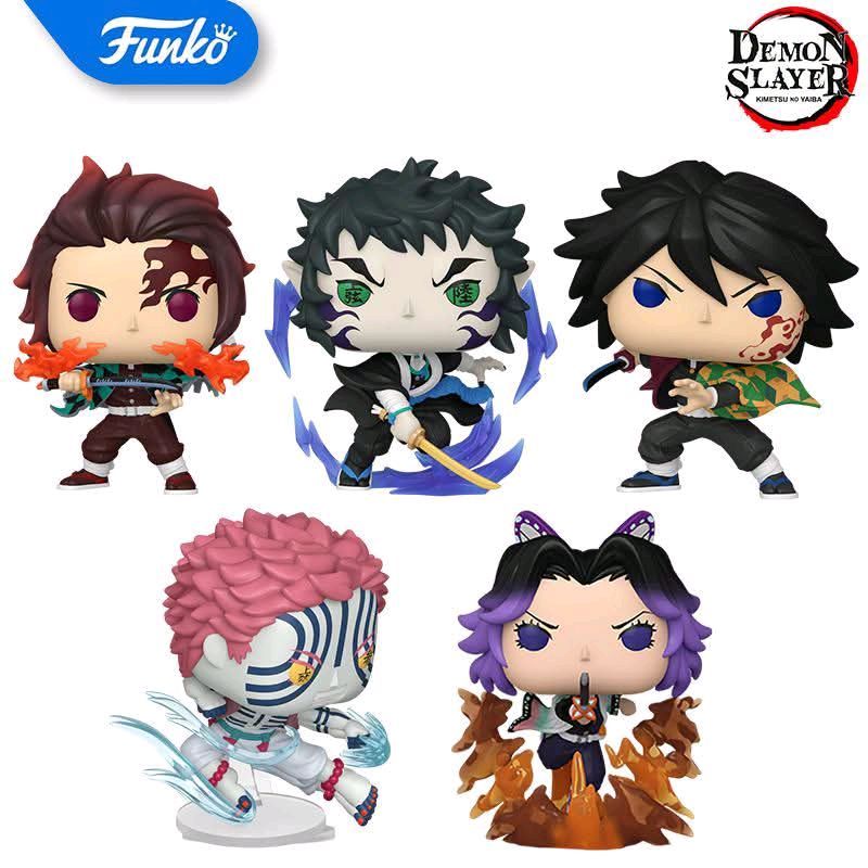 ORIGINAL Funko Pop Demon Slayer Giyu Tomioka Kaigaku Tanjiro Kamado Akaza Shinobu Kocho