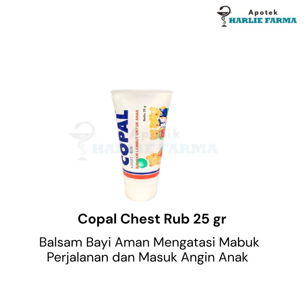 Copal Chest Rub 25 gr - Balsam Bayi Aman Mengatasi Mabuk Perjalanan dan Masuk Angin Anak 25 gr Balse