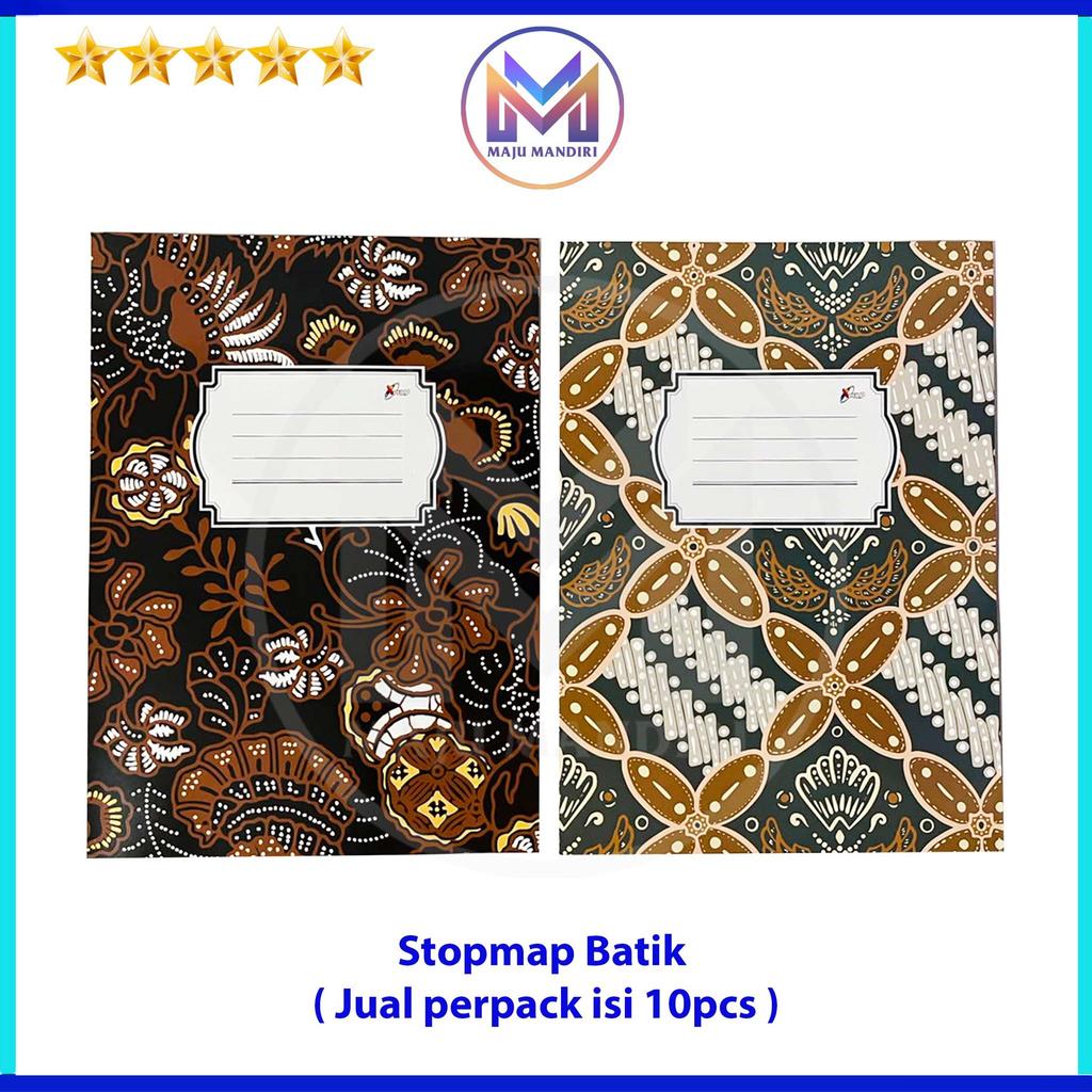 Stopmap Batik 1 Pack Isi 10pcs Map Batik Ukuran Folio F4