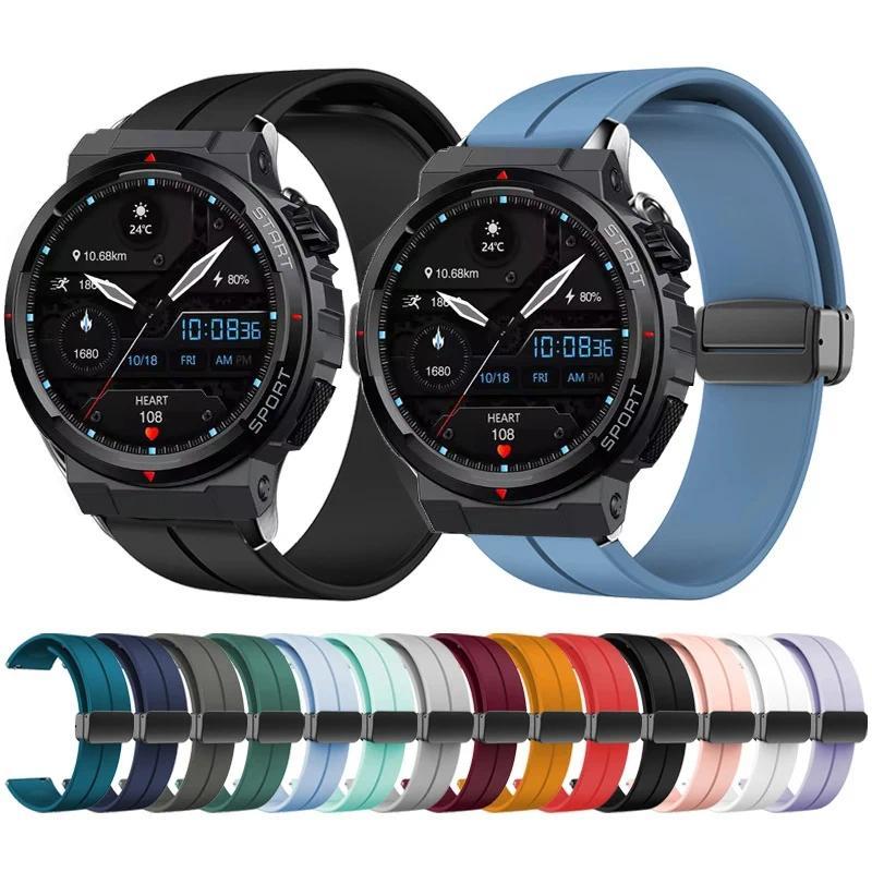 Magnetic Fog Buckle Band for Zeblaze Ares 3 Plus Silicone Strap for Zeblaze Ares 3 Plus Watband Brac