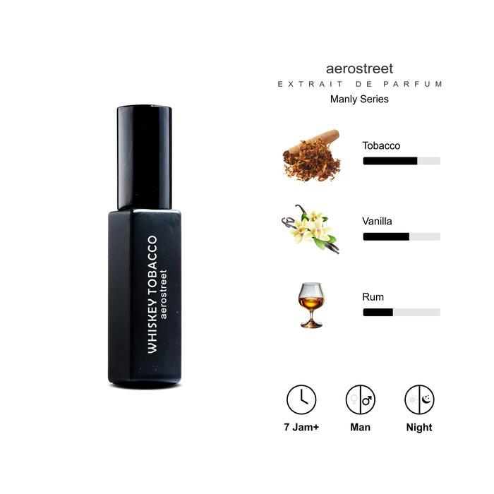 Aerostreet Parfum Manly Whiskey Aroma Tobaco Vanilla - Extrait De Parfum PF007 Parfum Pria - 10 ML