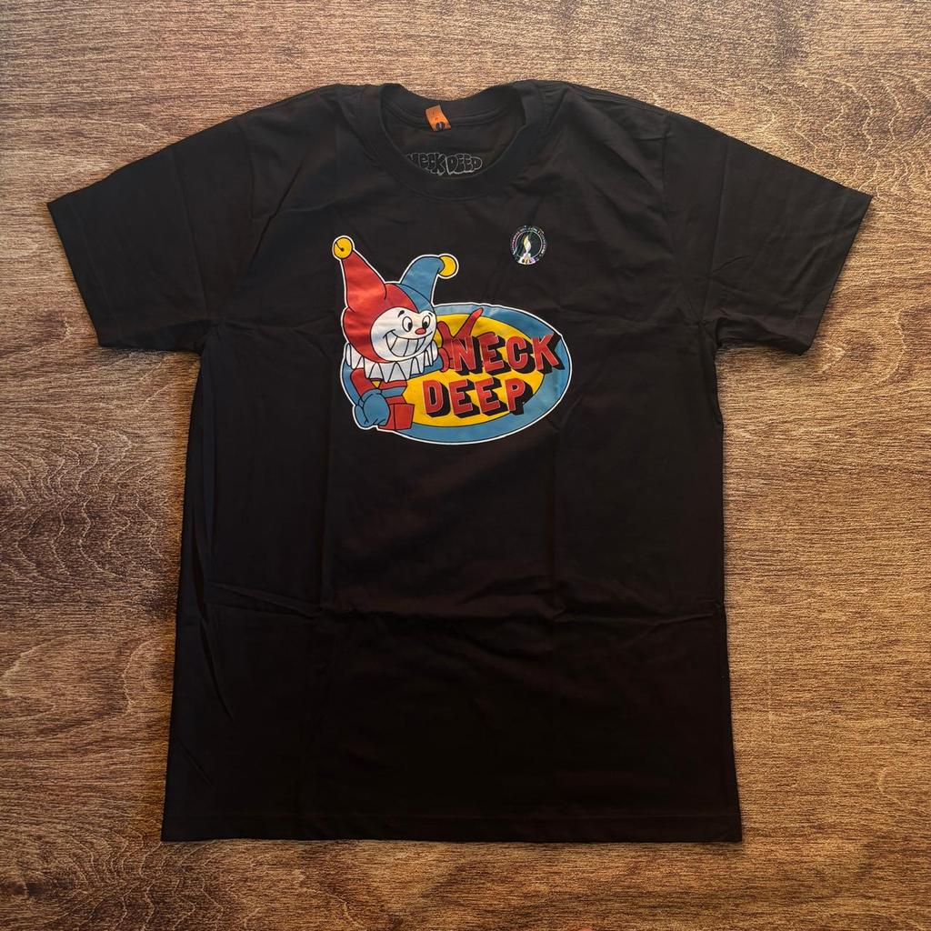 KAOS BAND OFFICIAL NECK DEEP - JESTER TSHIRT ORIGINAL MERCHANDISE