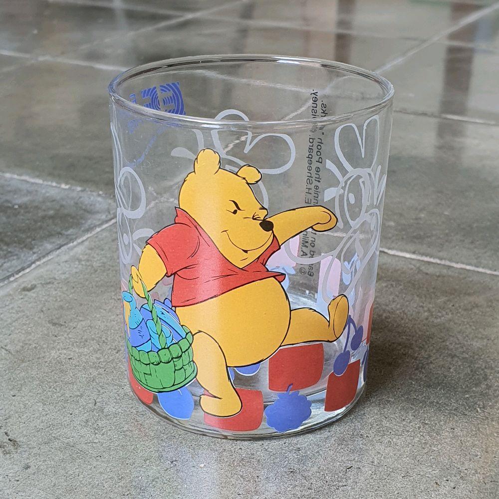 GBE gelas kaca winnie pooh hadiah ef bekas preloved second koleksi pajangan hiasan dekorasi