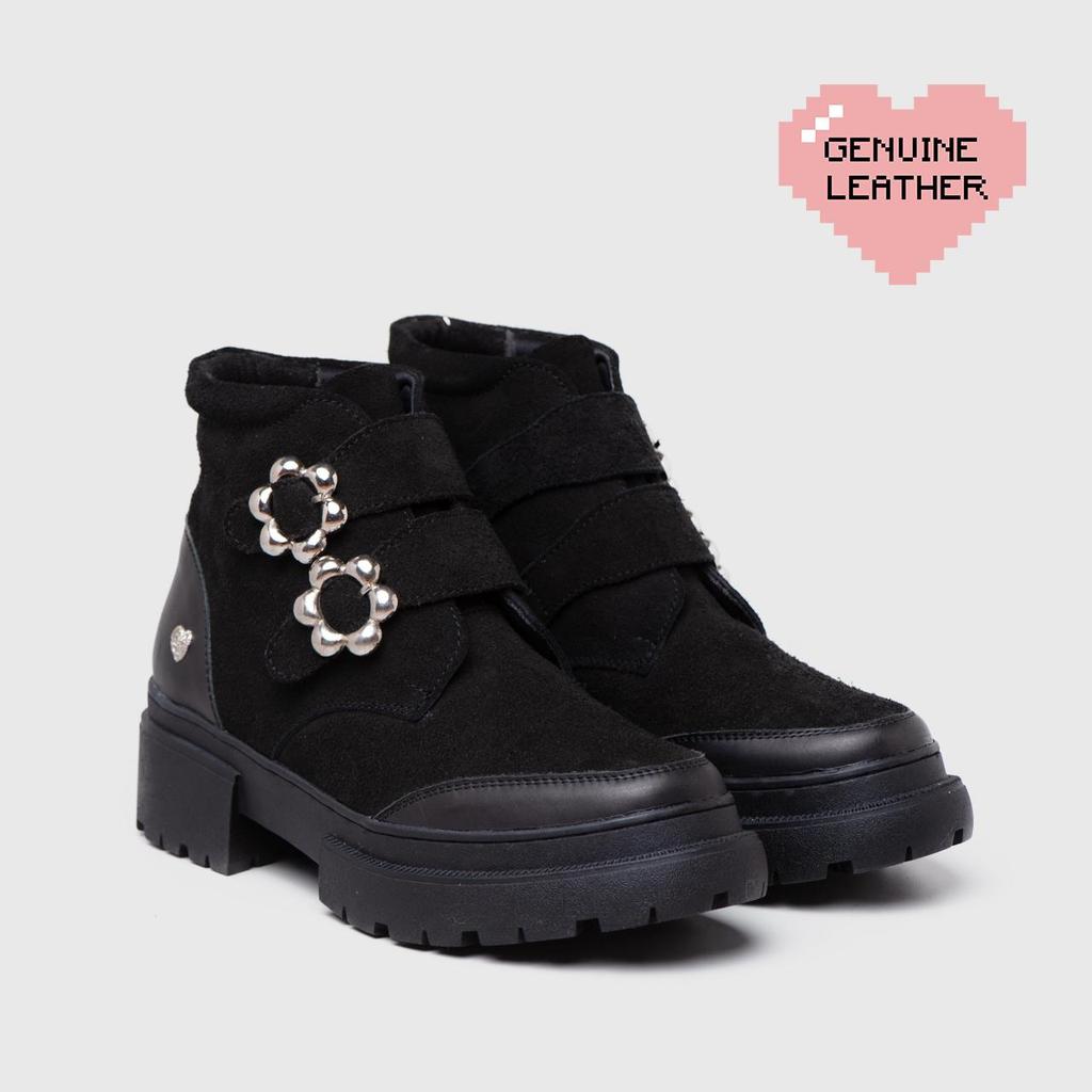 Adorable Projects - Fatmara Boots Genuine Suede Black