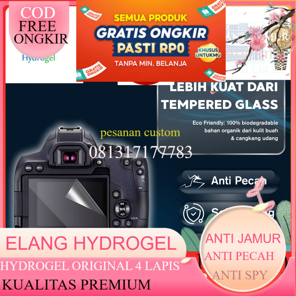 ANTIGORES HYDROGEL UniGet Hydrogel Bio Genesis Screen Protector Pelindung Layar Kamera DSLR Mirrorle