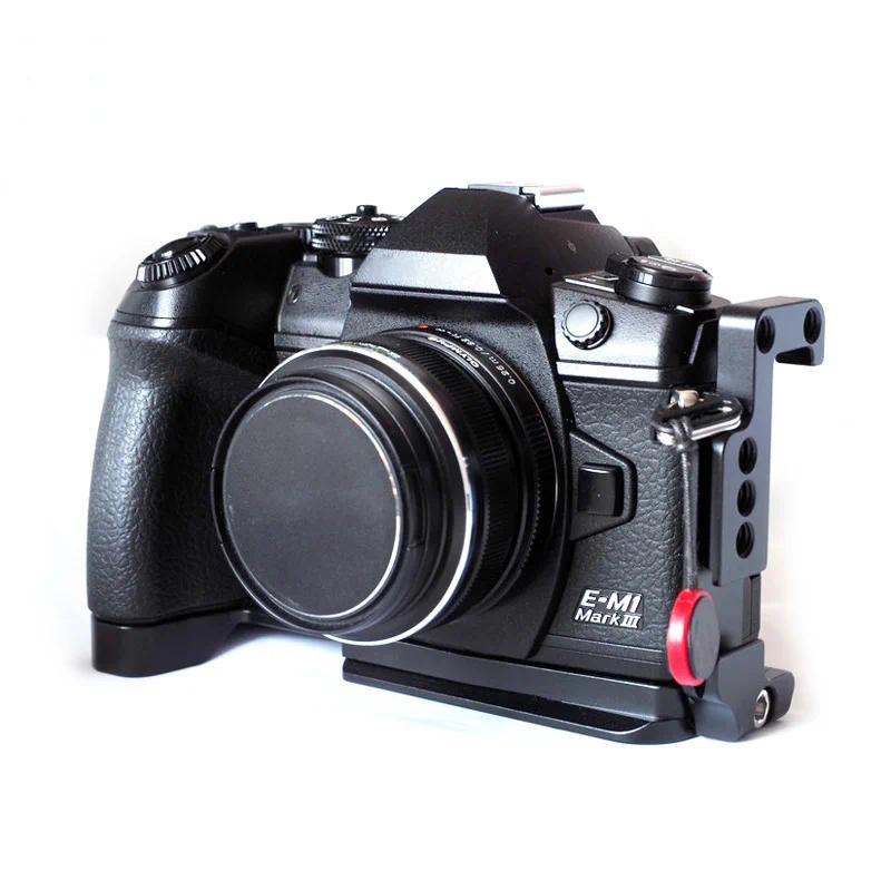 For Olympus E-M1 II/III Camera Hot Shoe L Bracket Hand Grip Quick Release Plate