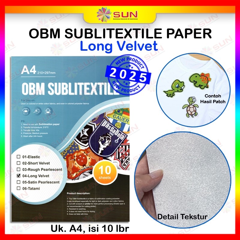 OBM Sublimasi Sublitextile A4 Tatami / Long Velvet / Rough / Satin A4 | D41