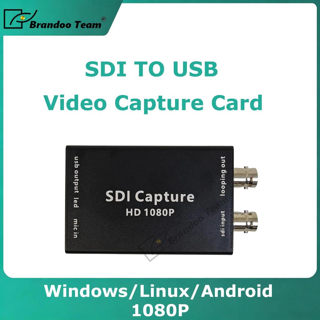 SDI to USB Video Capture Card 1080P Video and Audio Input with SDI Loop Out SDI Capture USB Video Gr