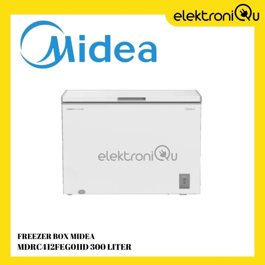 FREEZER BOX MIDEA MDRC412FEG01ID 300 LITER INVERTER QUATTRO