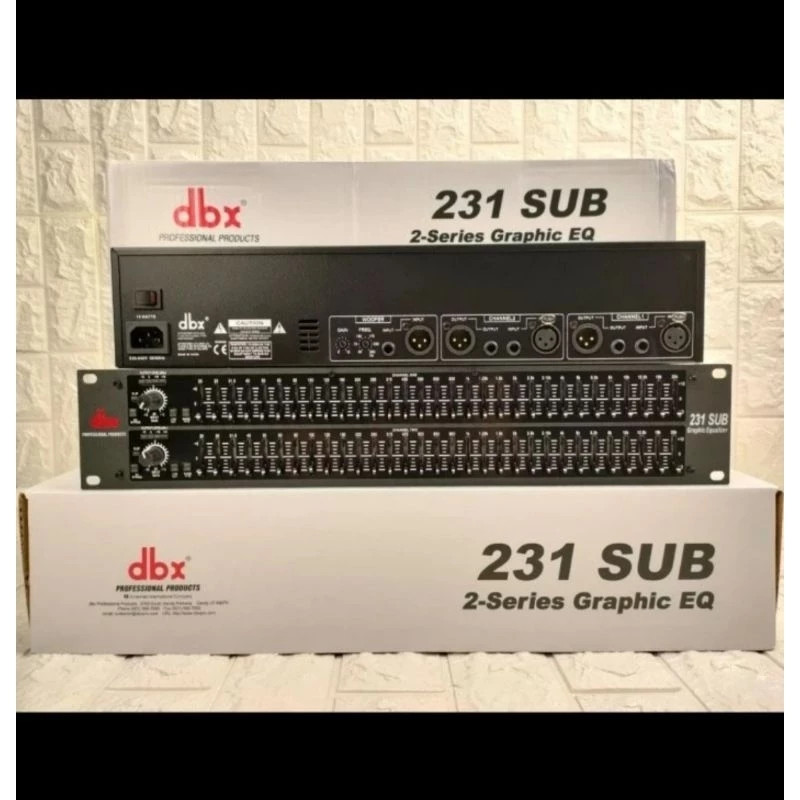 DBX 231 SUB Equalizer 231 Plus Subwoofer 231+ Equalizer Baru DBX