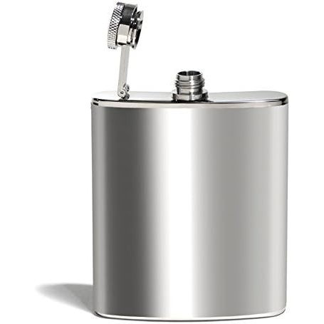 Hip Flask 6 Oz Stainless Steel Bottle Portable Whisky Wine Vodka Travel Flask Botol Minum Anti Karat