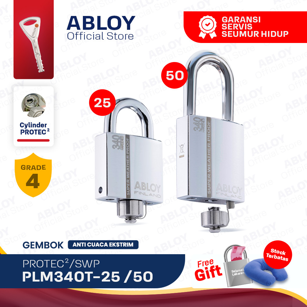 ABLOY Gembok Padlock PLM340T/SWP