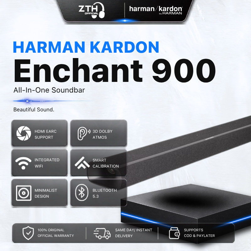 Harman Kardon Enchant 900 All-In-One Soundbar 9 Drivers Multibeam Dolby Atmos
