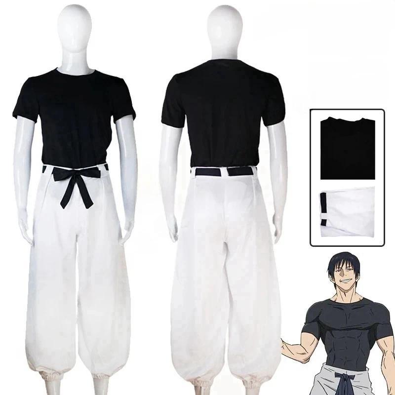 Anime Jujutsu Kaisen Season 2 Toji Fushiguro Cosplay Costume Wig Uniform Sorcerer Killer Halloween C