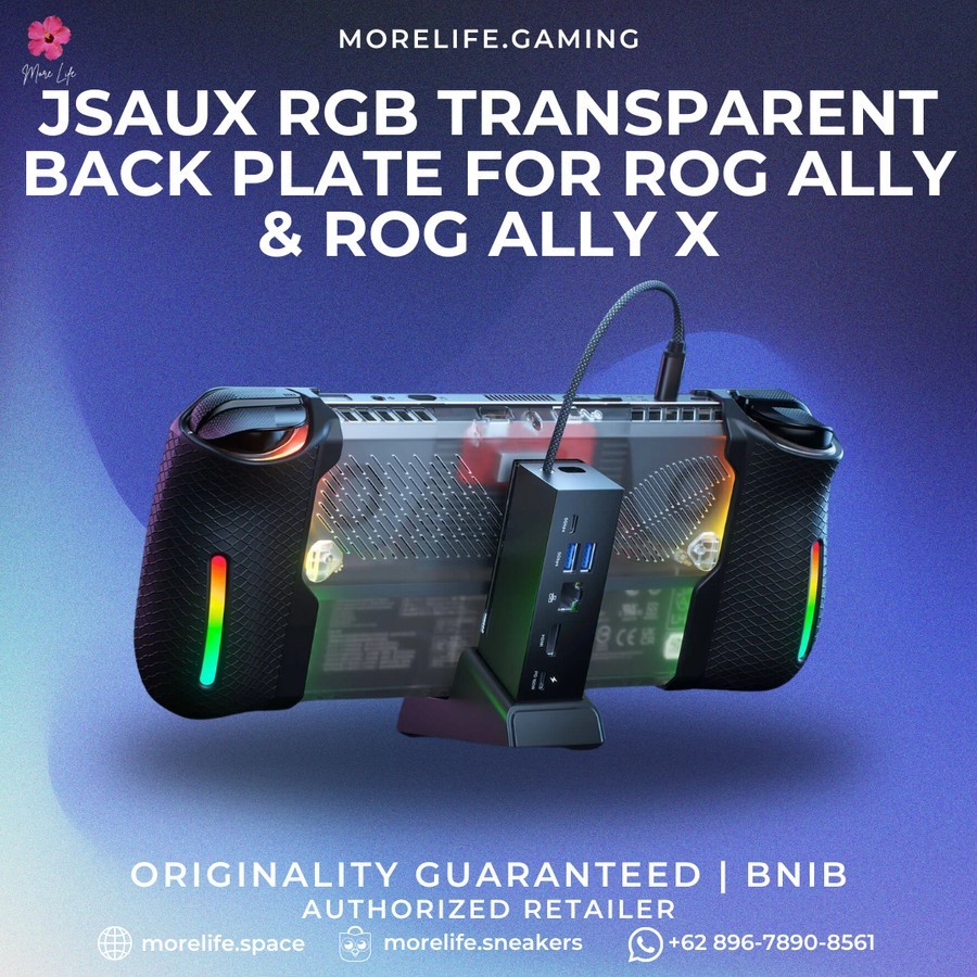 JSAUX RGB Transparent Back Plate for ROG Ally & ROG Ally X - PC0112