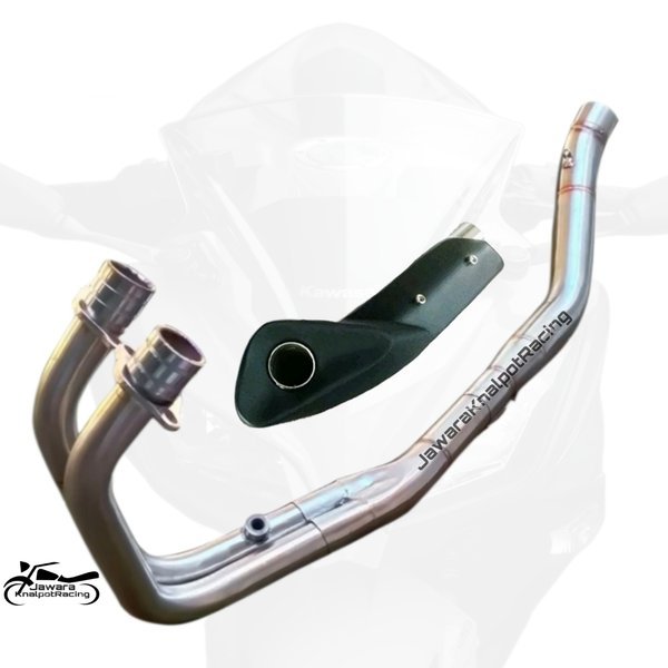 knalpot underbelly Belly black cover 2 silinder Terlengkap