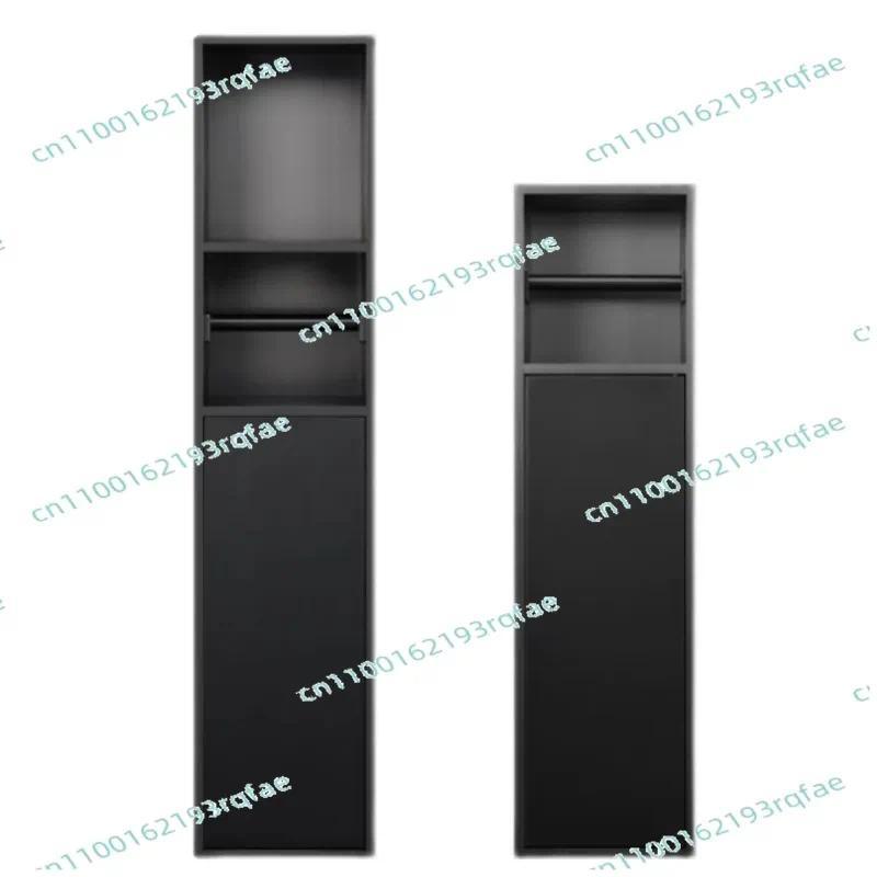 Toilet Hotel Shelf Toilet Roll Stand  Stainless Steel Niche Concealed Embedded Toilet Brush