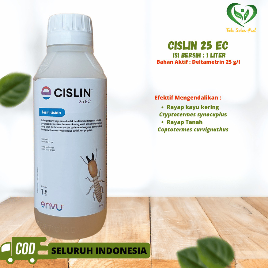 Cislin 25ec 1 Liter Obat Pembasmi Rayap Pyrethroid