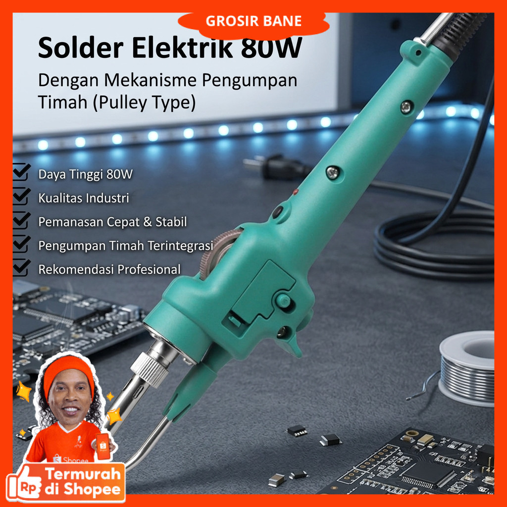 IBEN Solder Elektrik Pulley Soldering Iron Tin 80W - GT-100