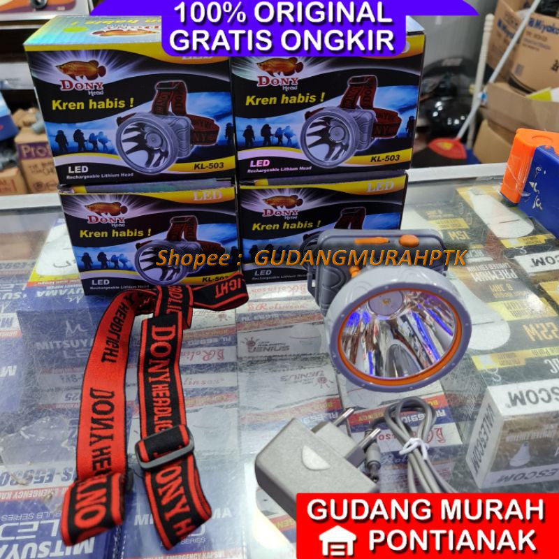 KREN HABIS Dony KL-503 Head lamp Headlamp Dony KL 503 Senter kepala Dony DN 503 DN-503