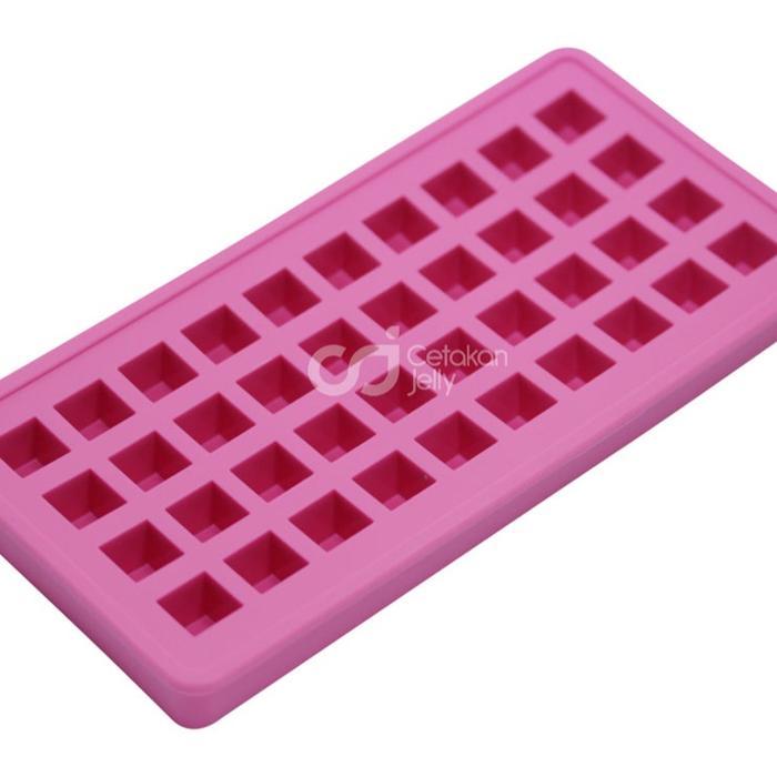 CJ Cetakan Coklat Puding Box 1.7x1.7x1.7cm 40 cav Silikon