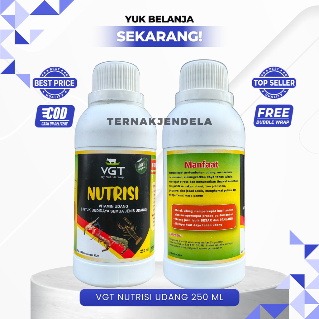 VGT NUTRISI UDANG 250 ML - Probiotik Udang Tambak